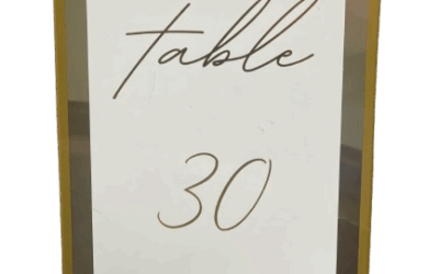 Table Numbers – Acrylic w/ gold