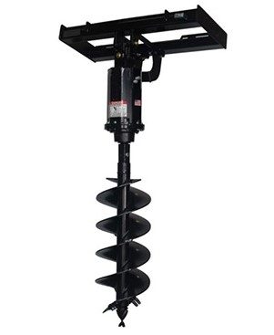 Mini skid auger
