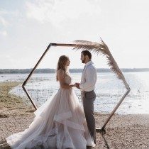 hexagon arch for special events