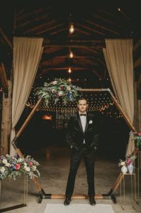 hexagon arch for special events