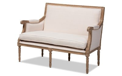 Ivory Settee (Whitney)