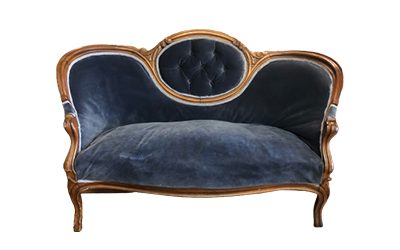 Navy Settee (Bea)