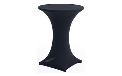 Spandex Cover – Cocktail table - Pella Rental