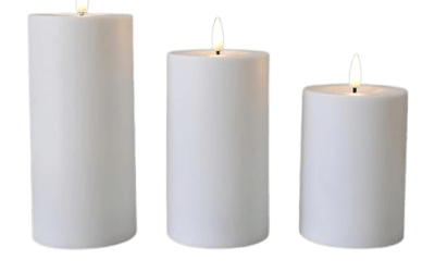 Flameless Pillar Candles